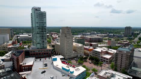 aerial-orbit-durham-nc,-north-carolina