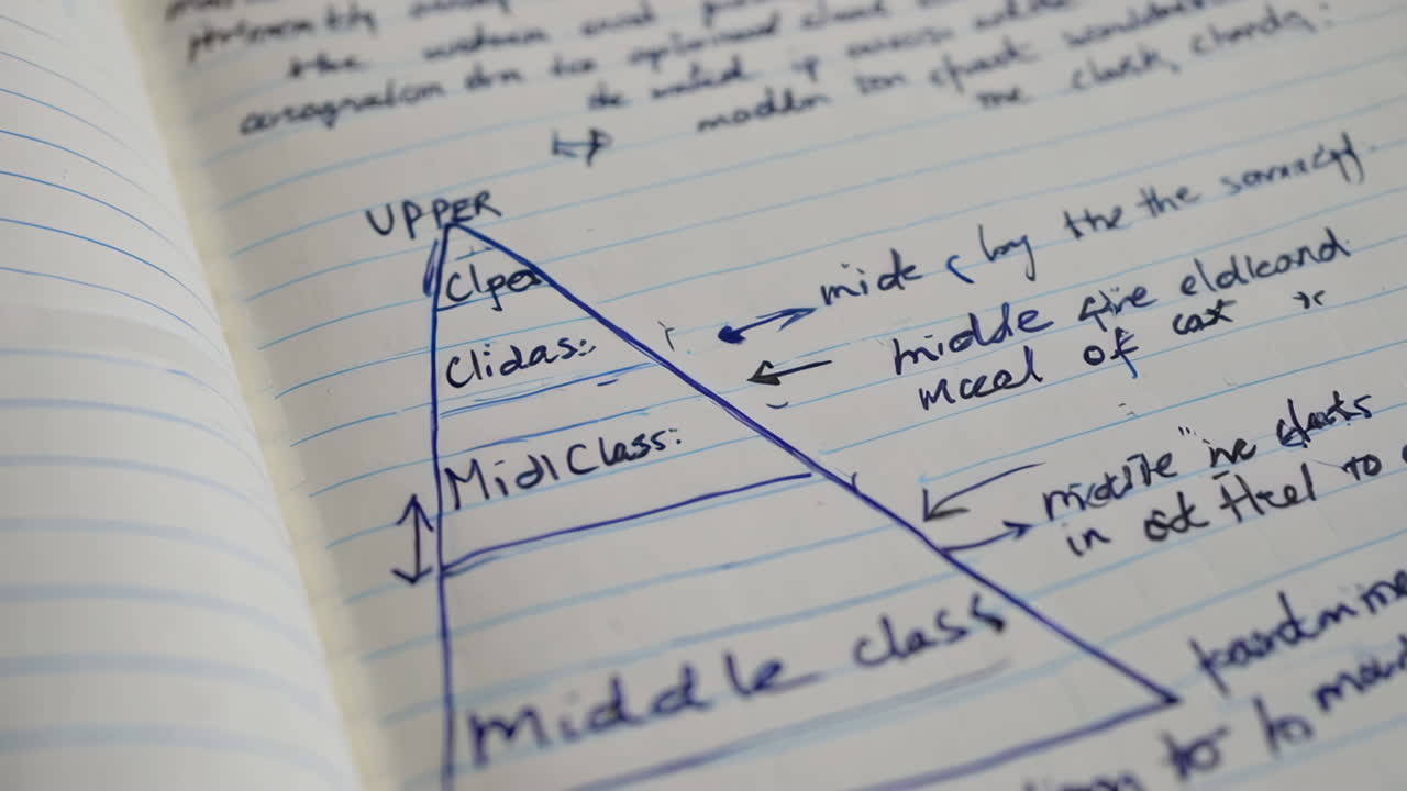 Social Class Diagram in Notebook