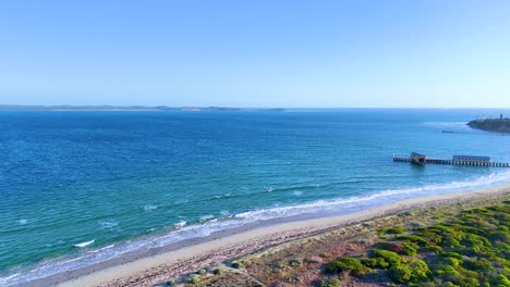 coastal beach aerial view