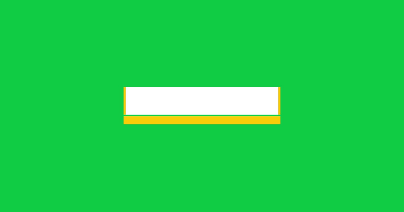 Lower thirds motion graphic elements with removal green screen background