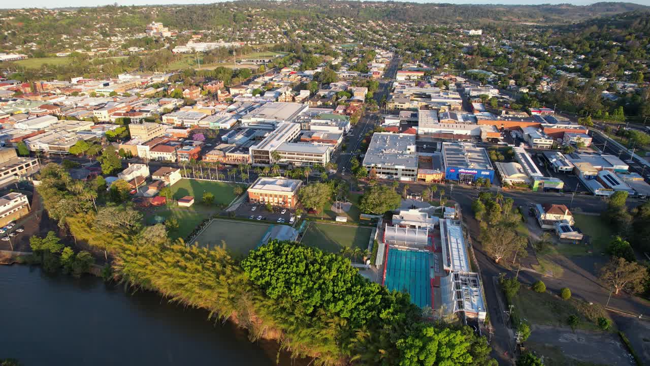 lismore city bowling and recreation club en la orilla del río en nueva gales del sur, australia
