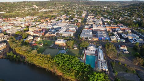 lismore city bowling and recreation club on the riverbank in new south wales, australia