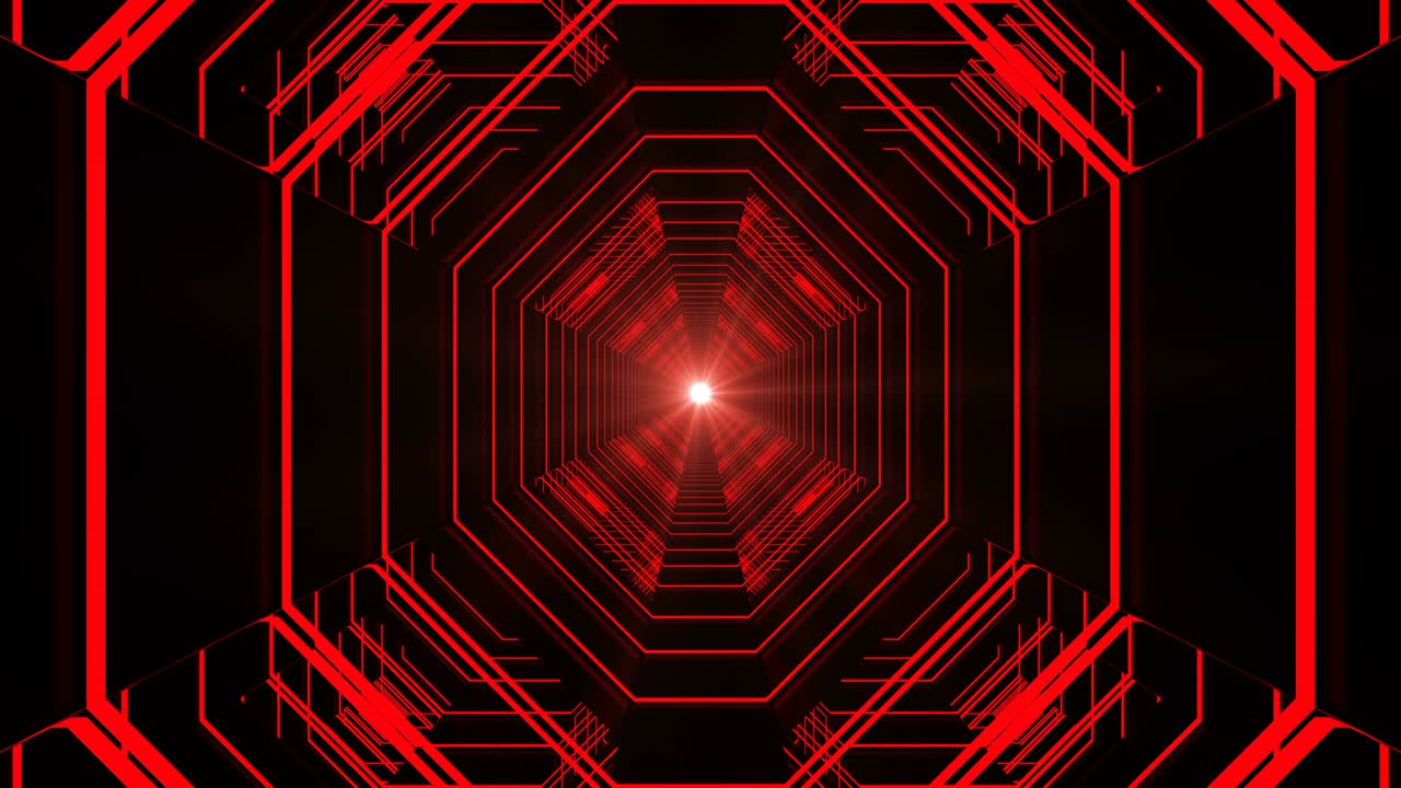 pasillo de fondo abstracto con bucle tecnológico