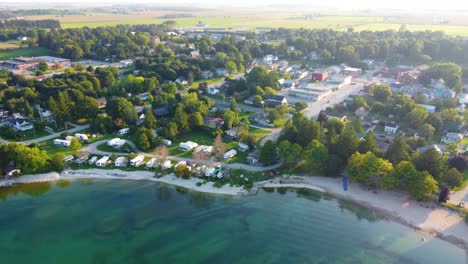 rv park and campground on the coast of georgian bay in ontario, canada