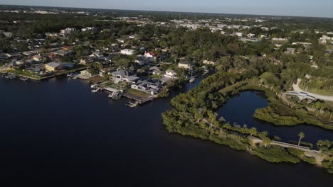 aerial del parque frente al mar de port richey