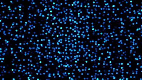 animación abstracta de partículas multicolores brillantes sobre un fondo negro. hermoso fondo de luz bokeh. animación. partículas coloridas que brillan con una luz brillante mágica. bucle sin costuras