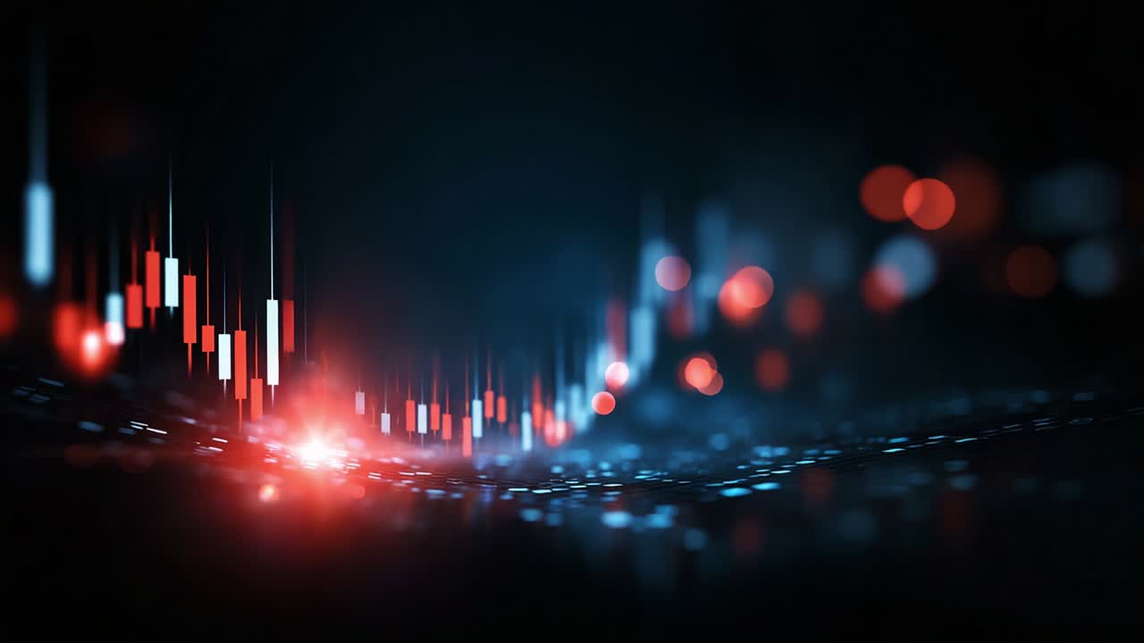 Dynamic and Colorful Financial Market Chart Framework Representing Trading Activity with Insights of Bullish and Bearish Patterns in a Dark Environ, Highlighting Price Movements and Market Trends