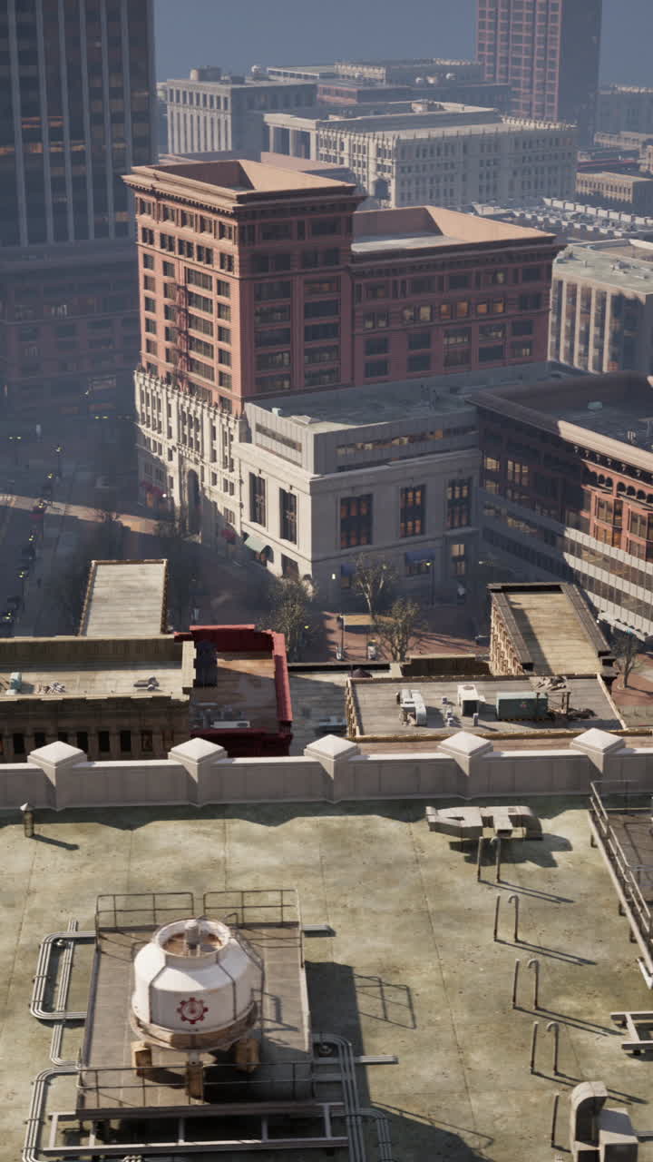 vista aérea de una ciudad con edificios altos