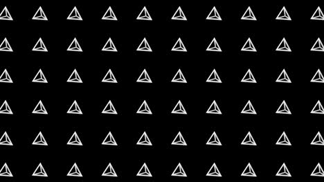 patrón de pirámide geométrica. baile de pirámides. animación de bucle de símbolo de negocio. diseño de red de negocios.