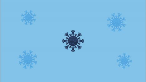 covid19 virus particles pattern animation