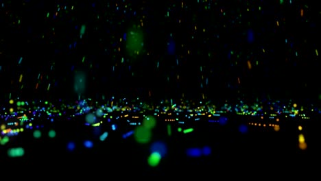 color de la lluvia partícula abstracta 4k