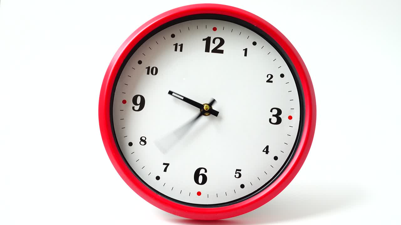Shooting of hours. Time lapse. Shooting of the dial of hours