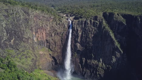 revealing shot of walkman falls, australia, august, good weather