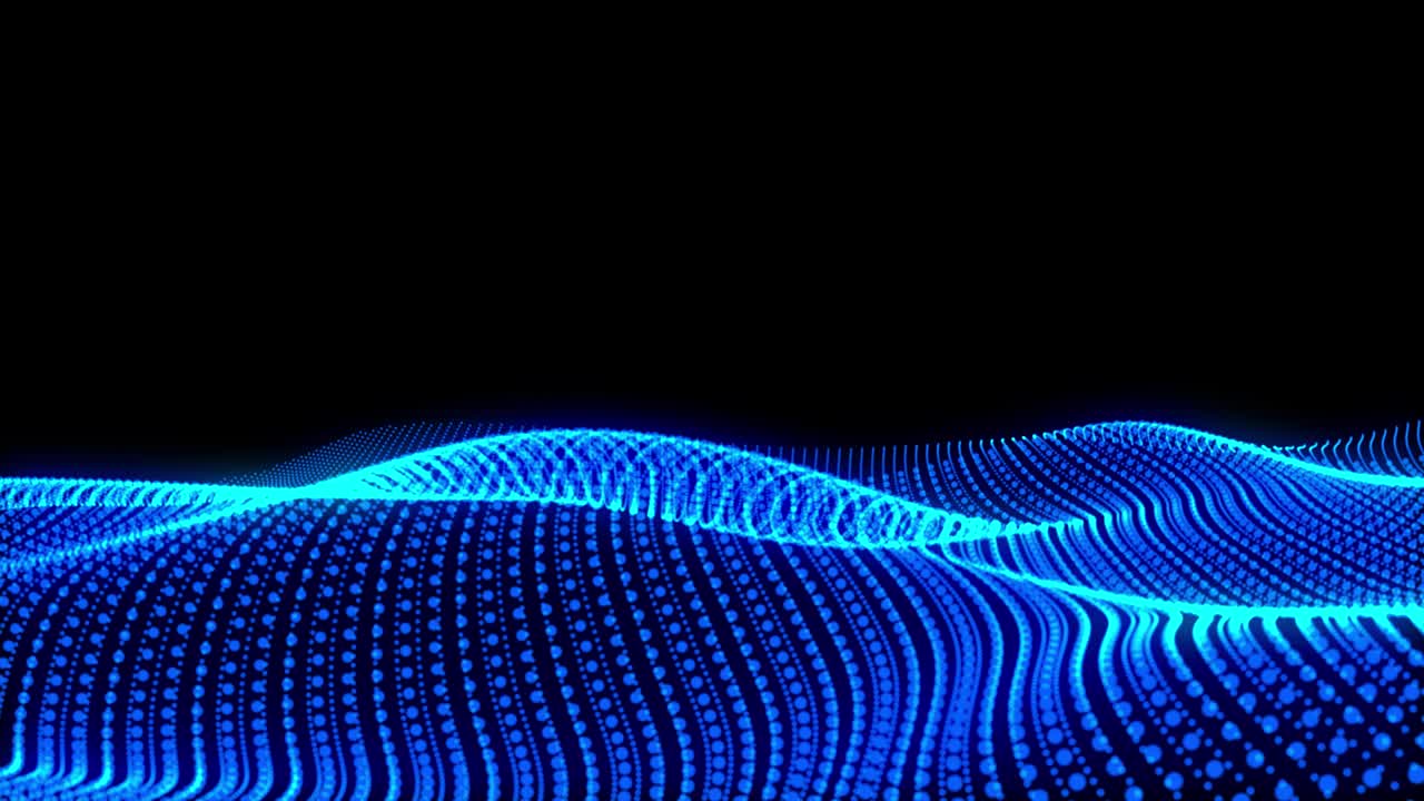 Blue Landscape Flickering Flutter Particle