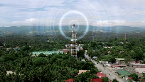 Animación-De-Ondas-De-Radio-De-Torre-De-Telefonía-Celular