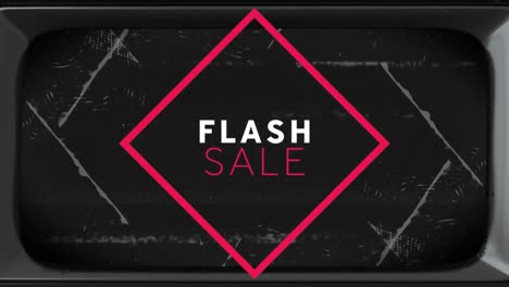 Animation-Von-Flash-Sale-Text-Auf-Schwarzem-Hintergrund