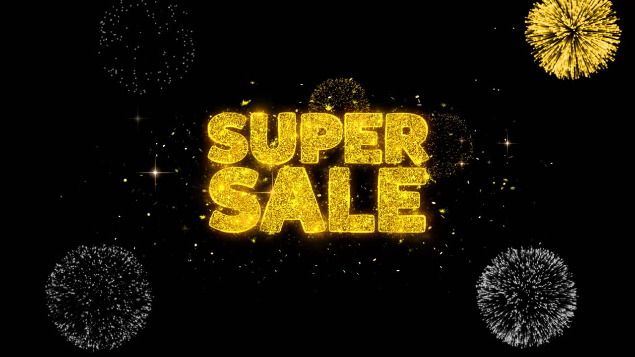 Super Sale Fireworks Graphic Design