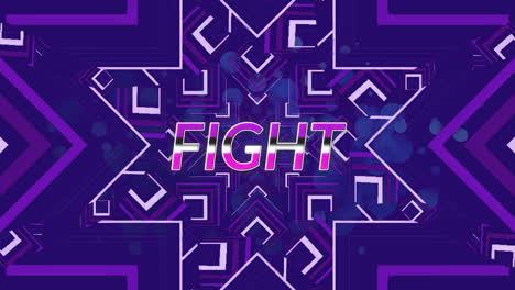 Animation-of-fight-text-over-shapes