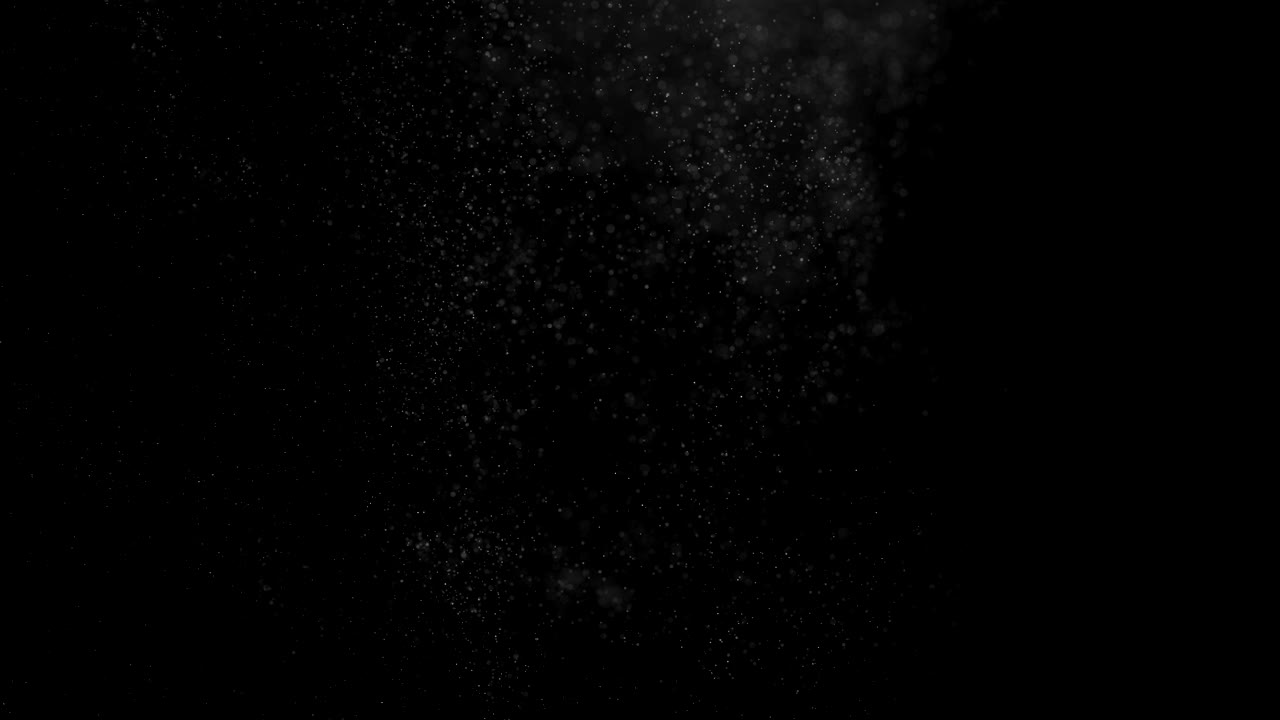 박이는 입자, 입자의 무작위적인 움직임, 아름답고 편안한 배경에서, 부피 조명에서 보케와 함께 반이는 입자