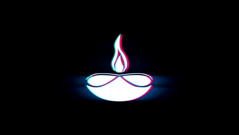 diwali lamp animation