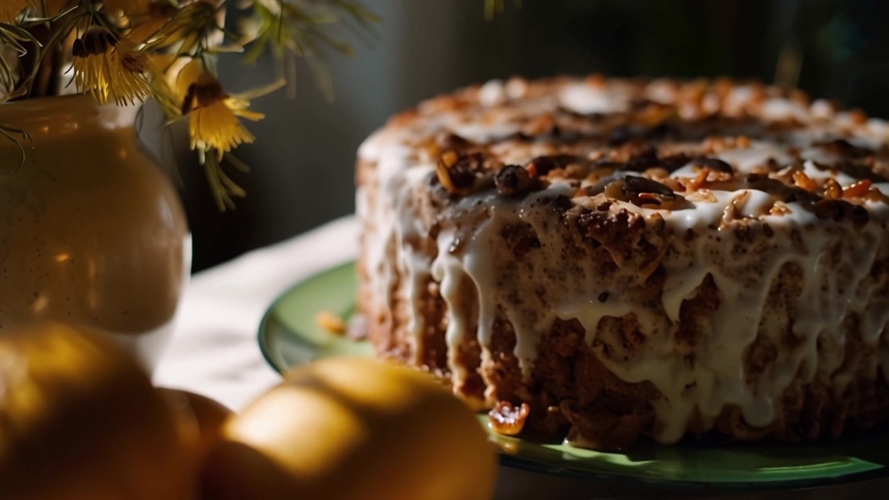Buharlı Kahve, Pasta ve Sarı Yumurtalarla Donatılmış Şenlikli Paskalya Sofrası