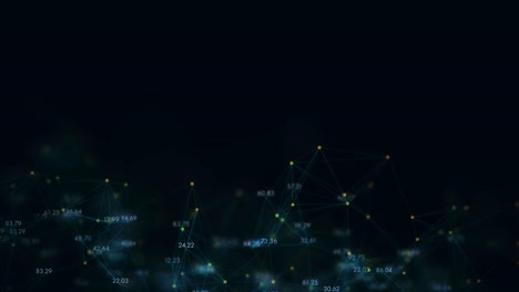 4k network of numbers and points.
