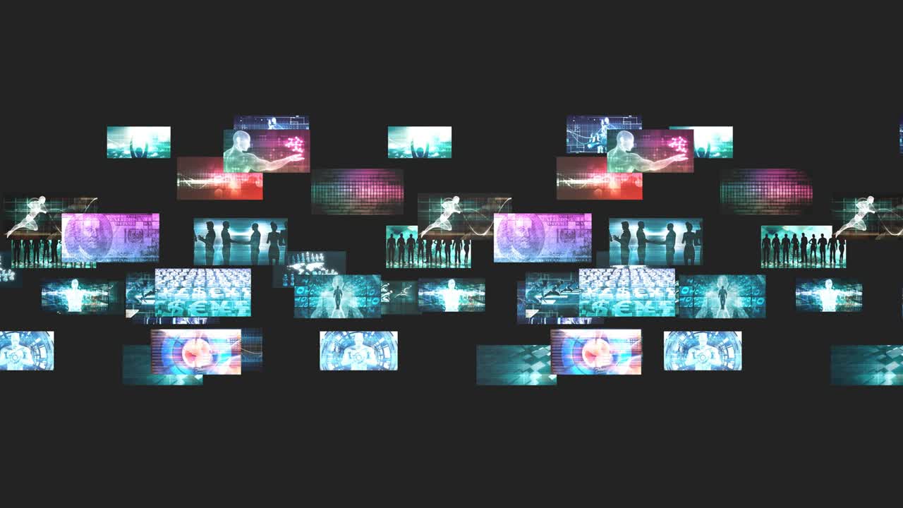 디지털 비즈니스에 대한 마케팅 최적화 컨셉 아트