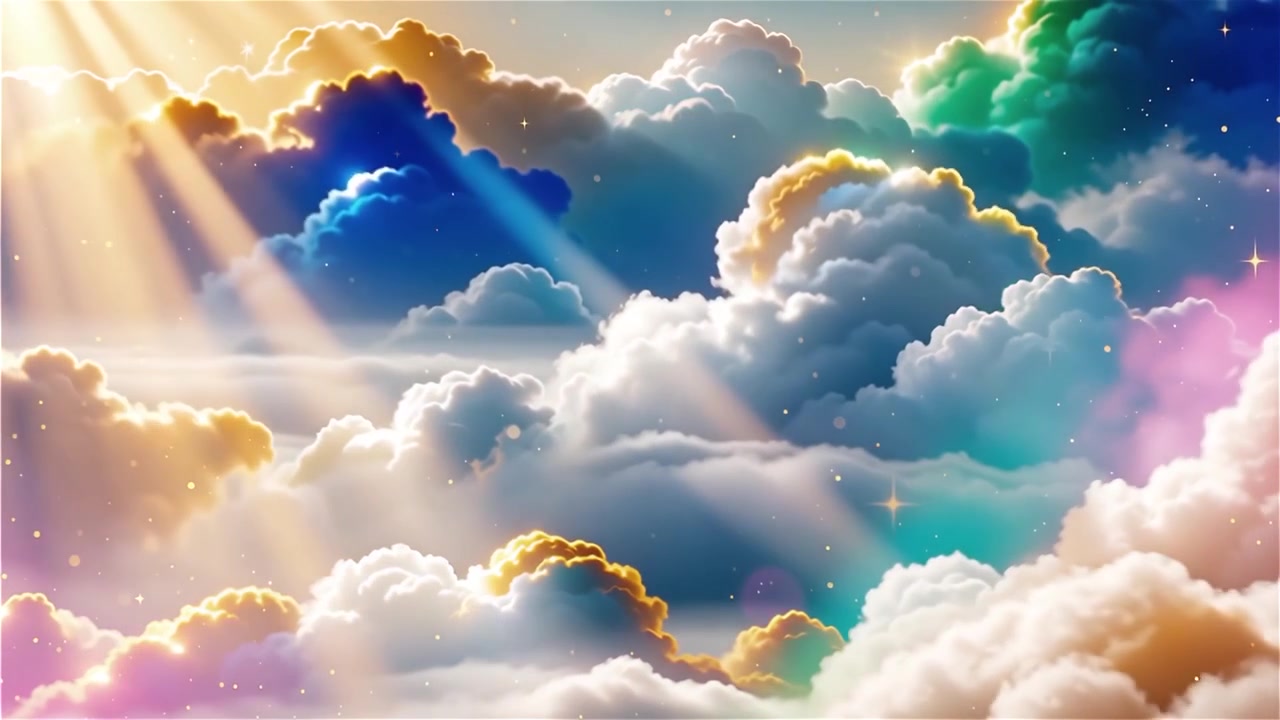Christian Heavenly Light Worship Background