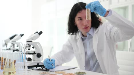 scientist conducting research and analysis in a laboratory