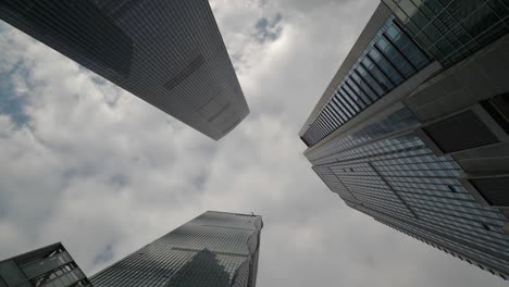 hora del día guangzhou ciudad centro rascacielos arriba vista panorámica 4k china
