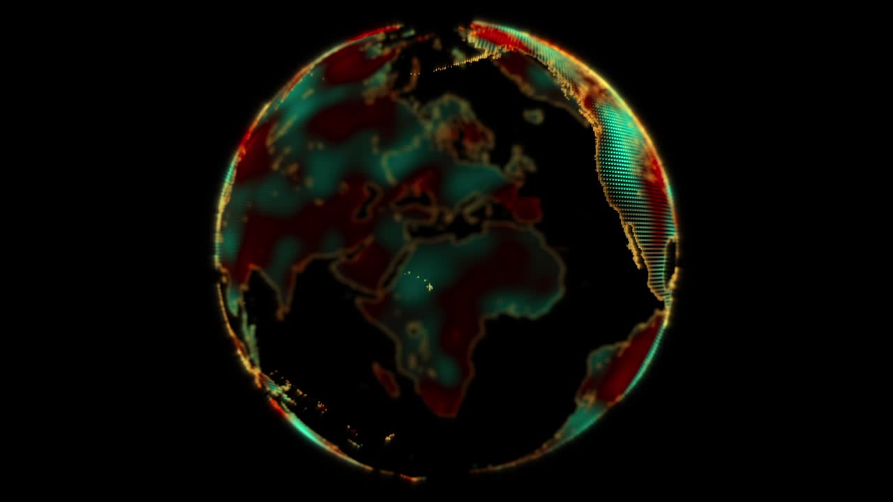 mundo de movimiento bucle rojo