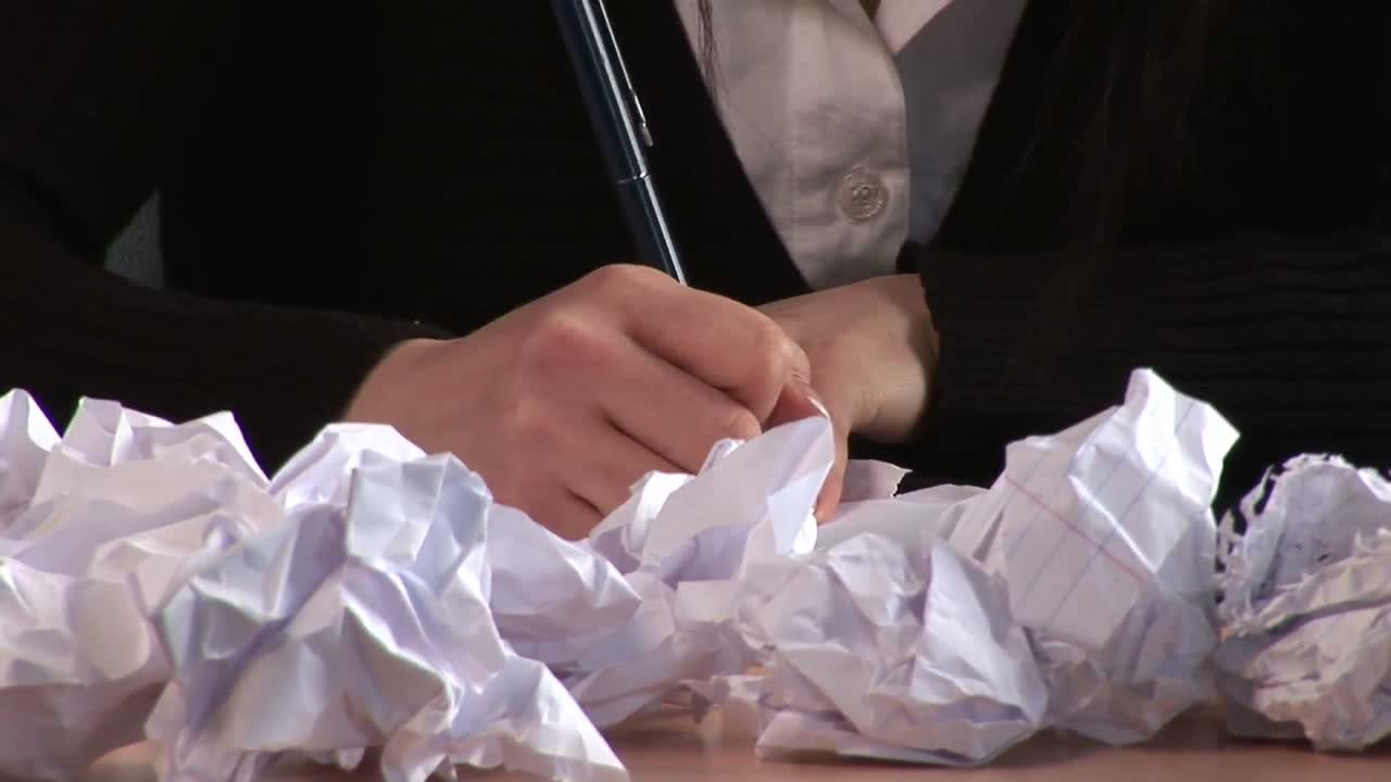 Mujer de negocios bajo estrés