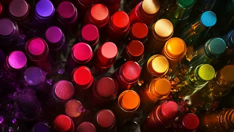 colorful lipstick collection