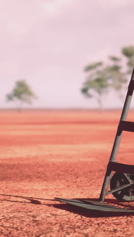 hand truck in the australian outback