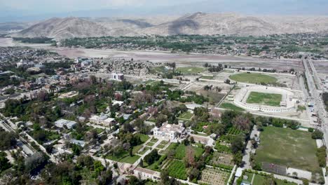 vue aérienne de la maison du gouverneur dans la province de nangarhar