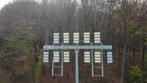 floodlights to illuminate the football field that do not shine.