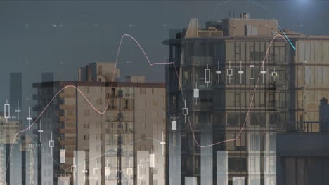 different graphs and buildings 4k