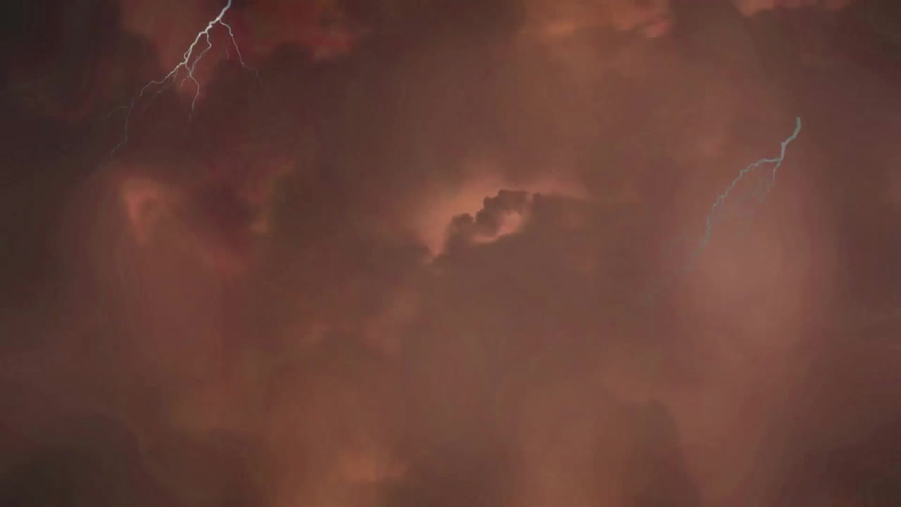 Animation of storm clouds on black background