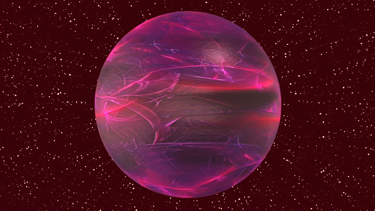 Lilac fantasy planetary object