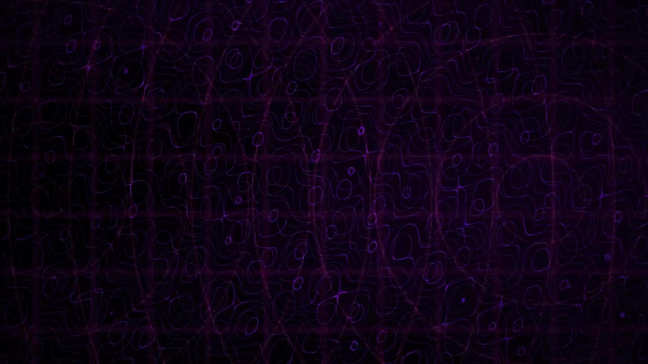 Abstract Dark Background with Glowing Purple Lines and Dots