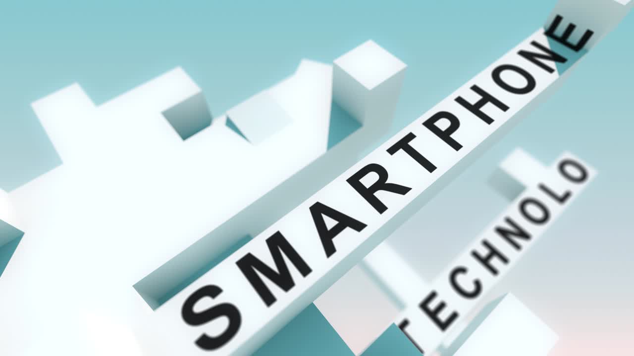 Augmented Reality words animated with cubes
