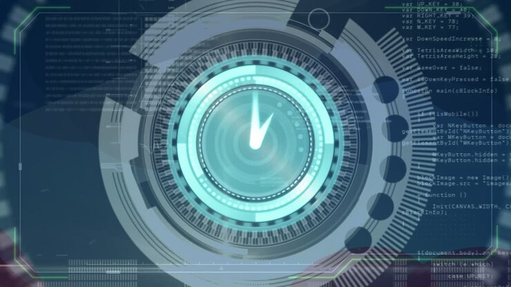 Animation of clock over scope scanning