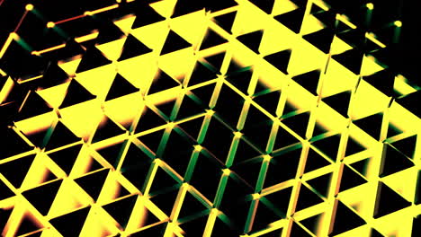 patrón geométrico abstracto de triángulos y cubos