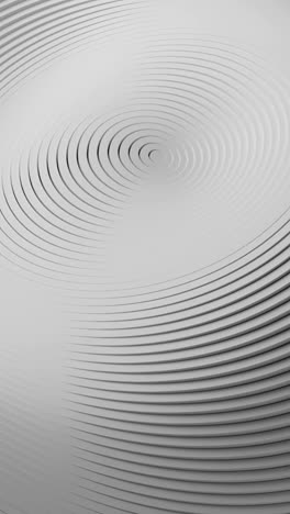 white circular object with black background and white background. vertical looped animation