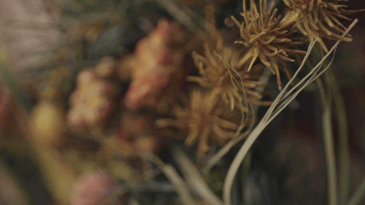 рождественская елка и украшения с огнями