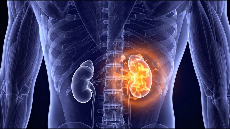 Medical Animation of Human Kidney Inflammation and Pain