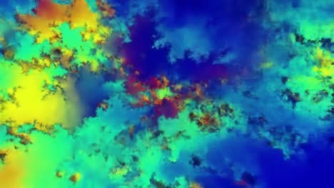 vibrant fractal patterns in kaleidoscopic colors: an exploration of abstract digital art representing dynamic and fluid visuals
