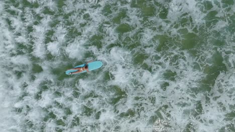 noosa drone surf session on a sunny day, australia
