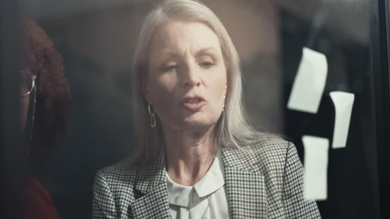 사업가 여성 협업 및 계획