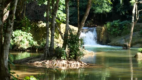 waterfall in jungle thailand